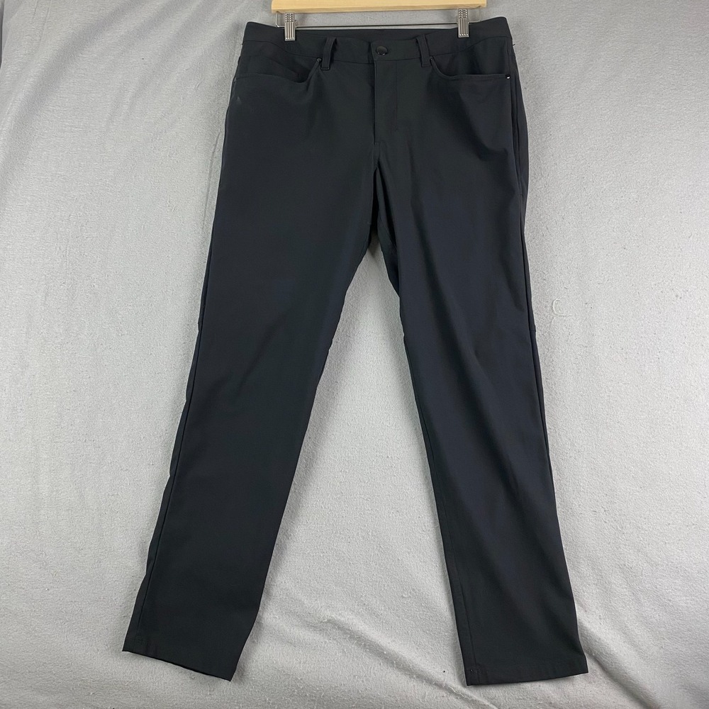 Lululemon Mens ABC Pants 34x30 Pant Slim Warpstreme black LM5972S